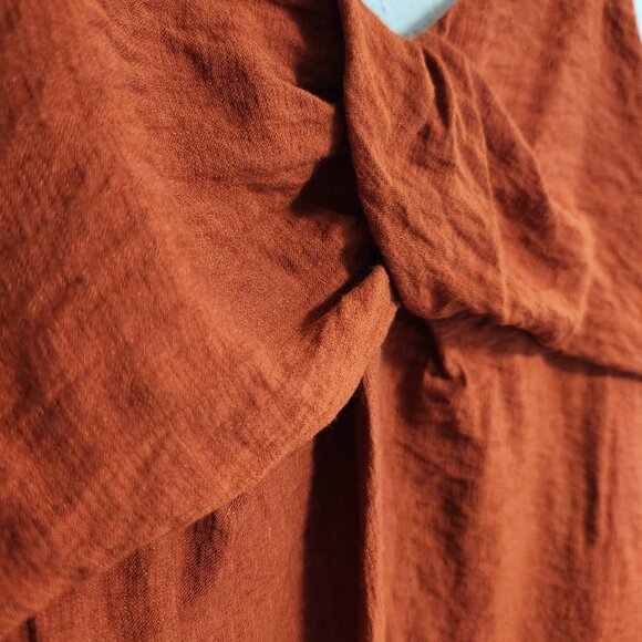 Simply Vera Wang Rusty Copper Crepe Tank Camisole Large - Picture 2 of 6